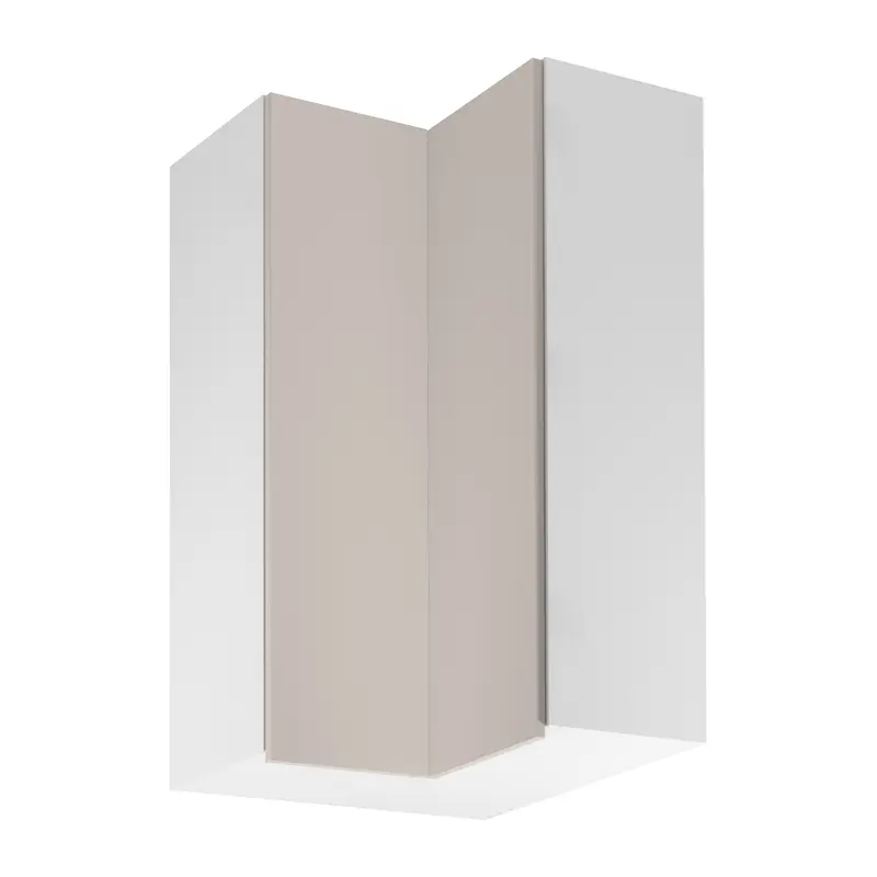 Eckhängeschrank – Livaro – G60N2 Beige / Weiß