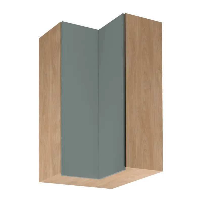 Eckhängeschrank – Livaro – G60N2 Grün / Sonoma Eiche