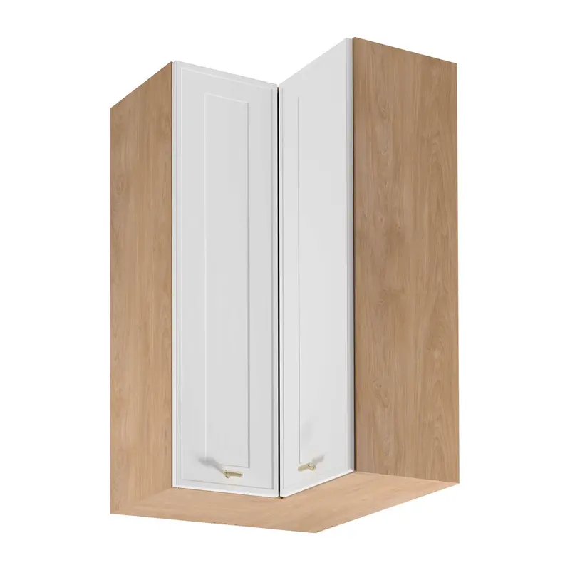 Eckhängeschrank – Livaro – G60N2 Weiß / Sonoma Eiche