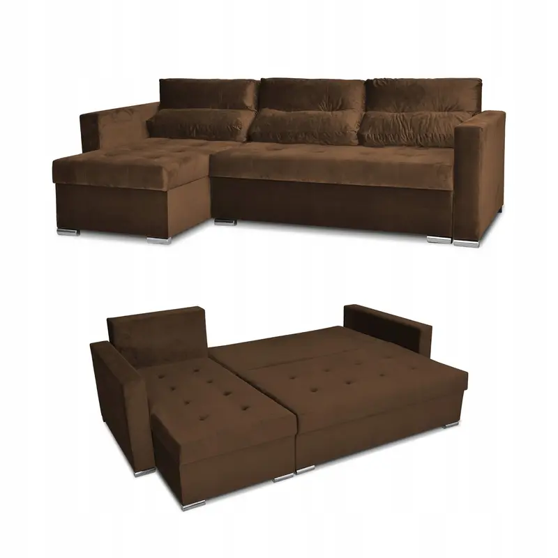 Ecksofa Ari braun Schlaffunktion Ausführung Varius Royal 6