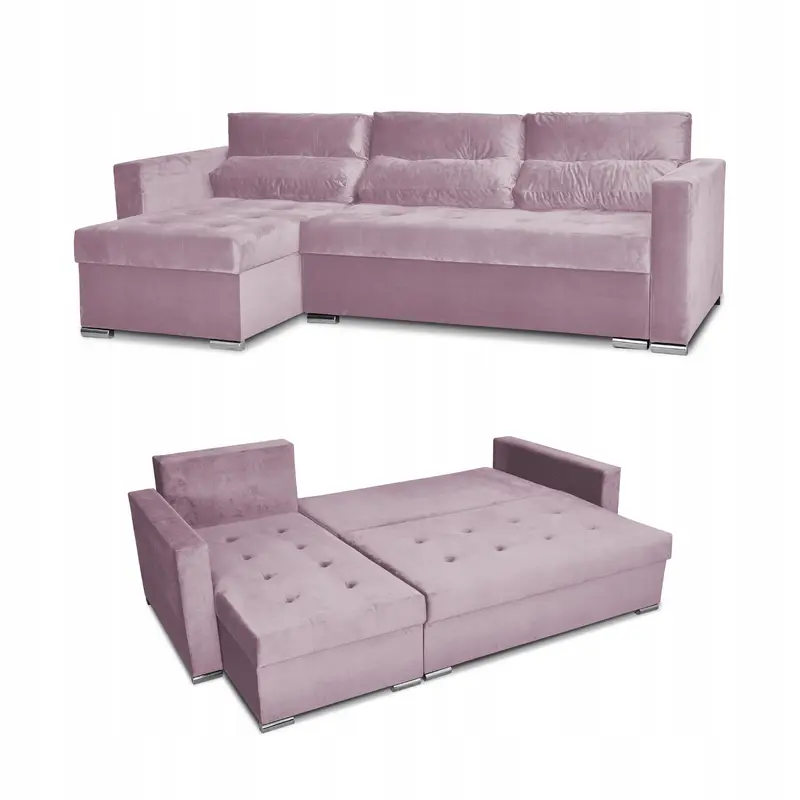 Ecksofa Ari rosa Schlaffunktion Ausführung Varius Royal v14