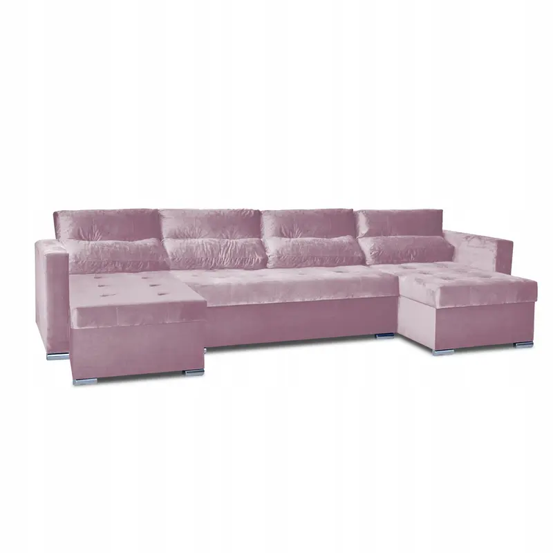 Ecksofa Ari rosa Stauraum Schlaffunktion Ausführung ROYAL V14
