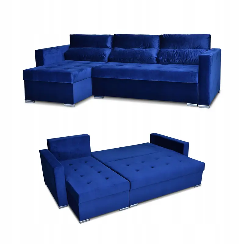 Ecksofa Ari Samtoptik Schlaffunktion Ausführung Varius Royal 22