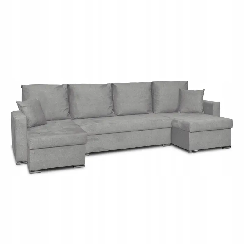 Ecksofa Bella grau Schlaffunktion Ausführung ANGEL 6