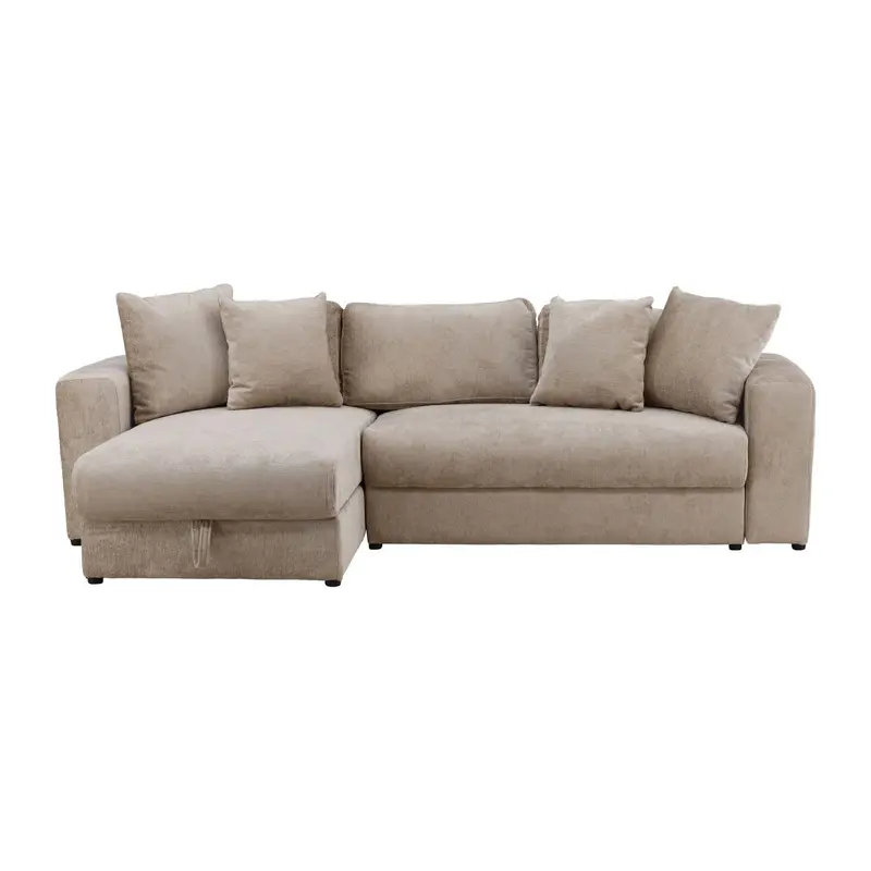 Ecksofa Bellman aus Samt - Braun