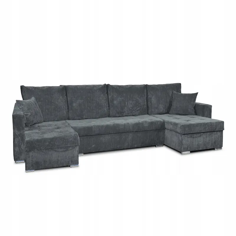 Ecksofa Bonito grau Schlaffunktion Ausführung ANAFI 3