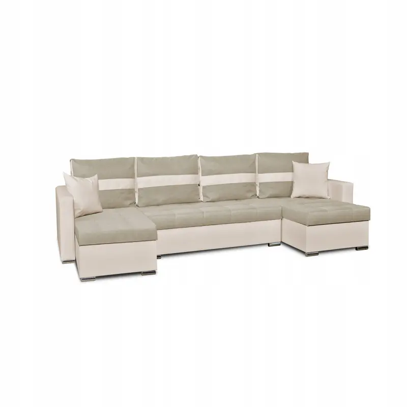 Ecksofa Figo beige Schlaffunktion