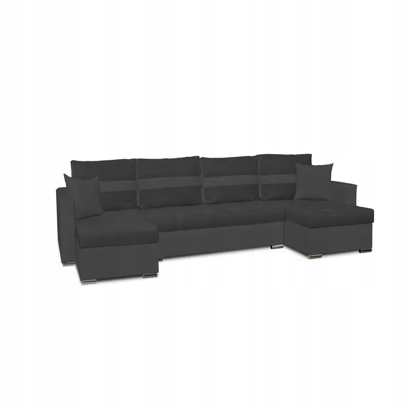 Ecksofa Figo grau Schlaffunktion