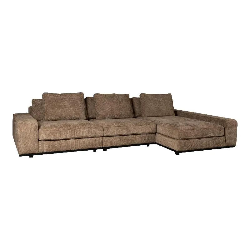 Ecksofa – Gepolsterte Sitzfläche, Stoffbezug Auswahl, Modulares Design – New Block | PTMD