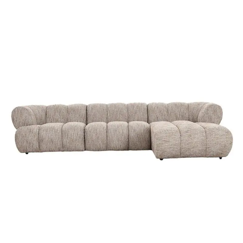 Ecksofa New York als 4-Sitzer - Longchair rechts - Coco