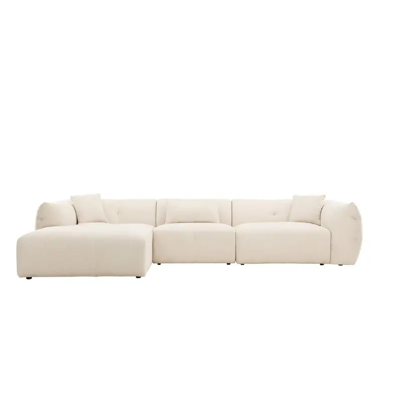 Ecksofa Positano - Longchair links - Beige