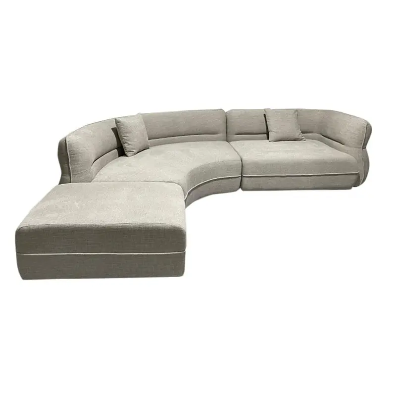 Ecksofa Rom - Longchair links - Beige