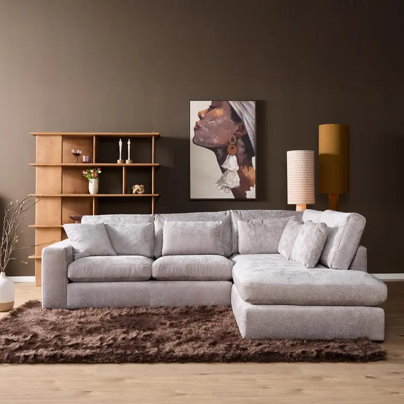 Ecksofa – Trenza 08, HR41 Kaltschaum, Kunststofffüße - Jesse | Starfurn