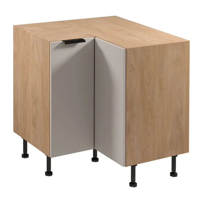 Eckunterschrank – Livaro – D90N Beige / Sonoma Eiche