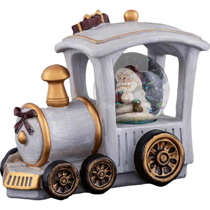 Eisenbahn mit Schneekugel, 10 cm