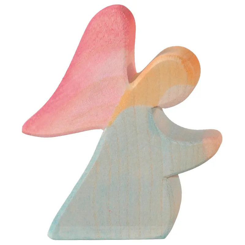 Engel blau, kniend (Krippenfigur)