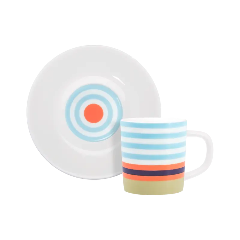 Espressotasse + Unterteller 'Positano'