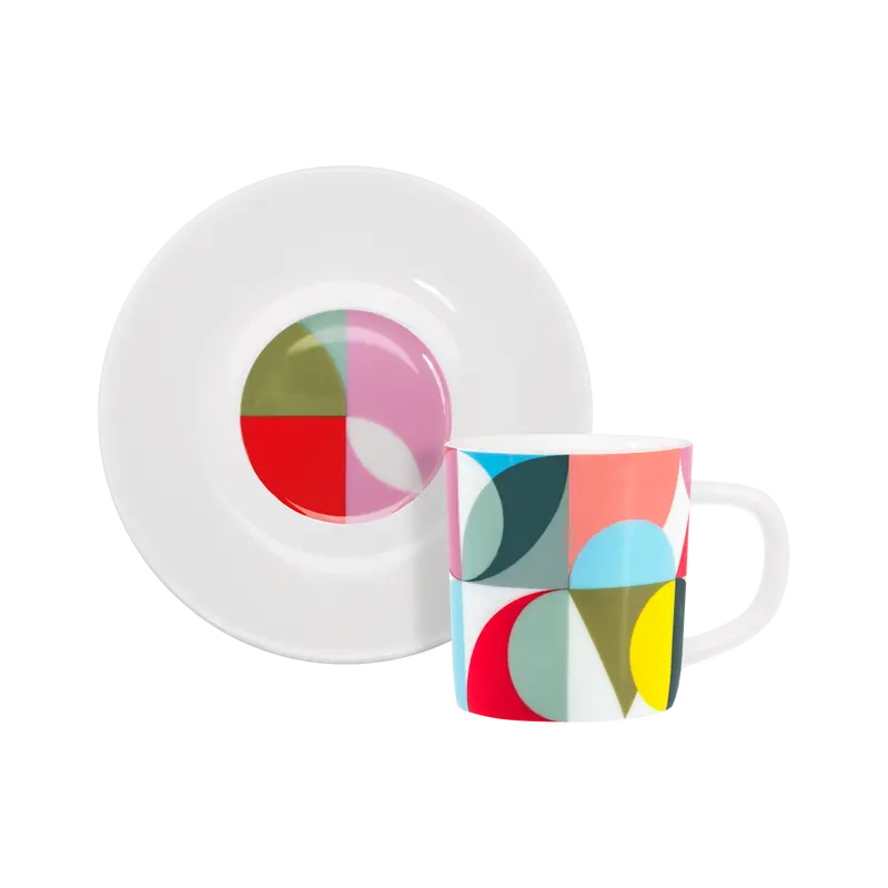Espressotasse + Unterteller 'Solena'