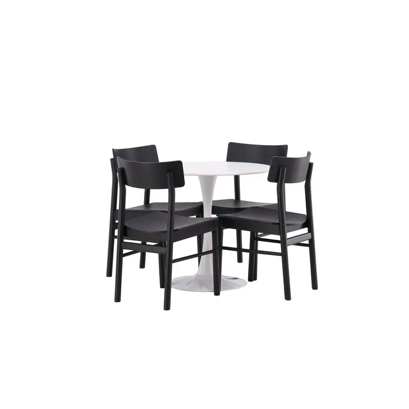 Essgruppe Esstisch Hamden Ø80cm mit Stühlen Montros