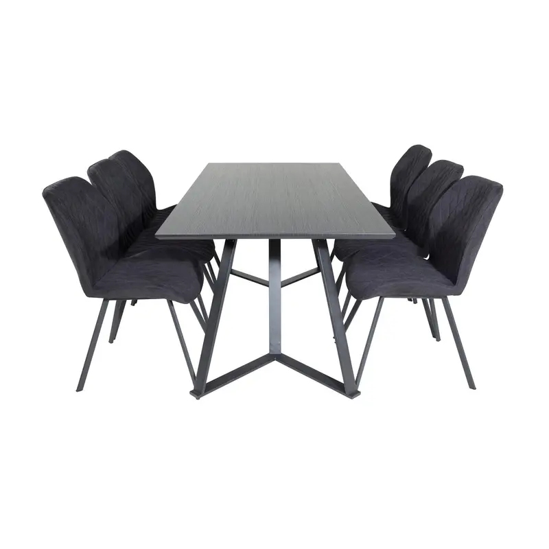 Essgruppe Esstisch Marina 180*90 mit Stühlen Gemma