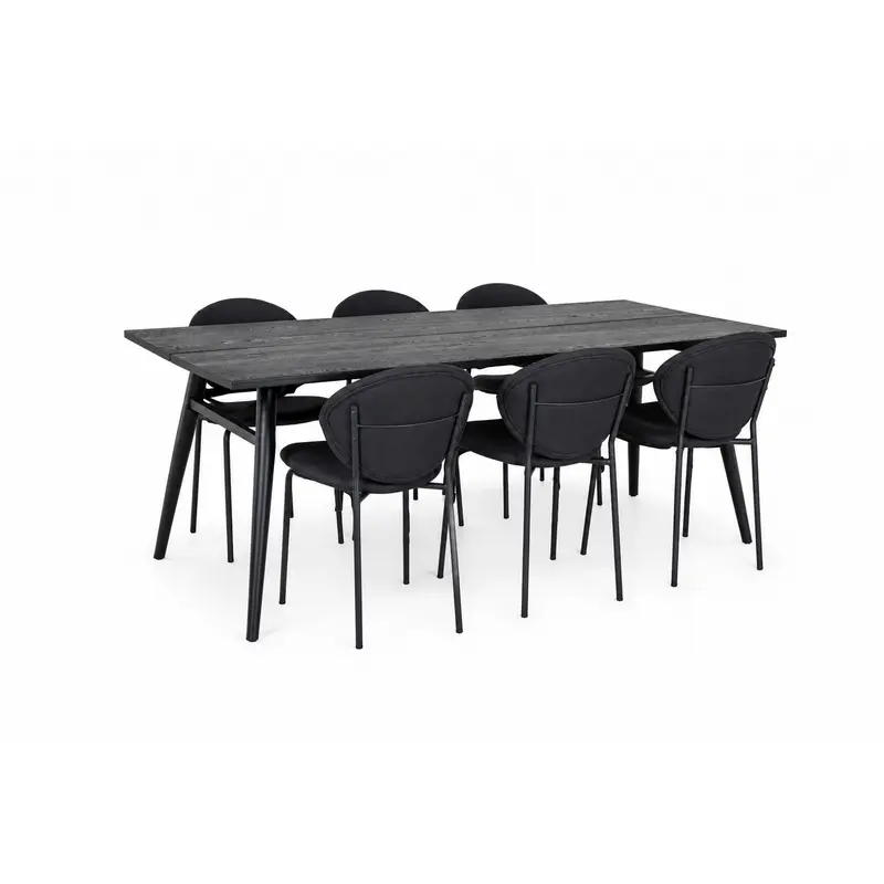 Essgruppe Esstisch Sleek 195*95cm mit Stühlen Vault