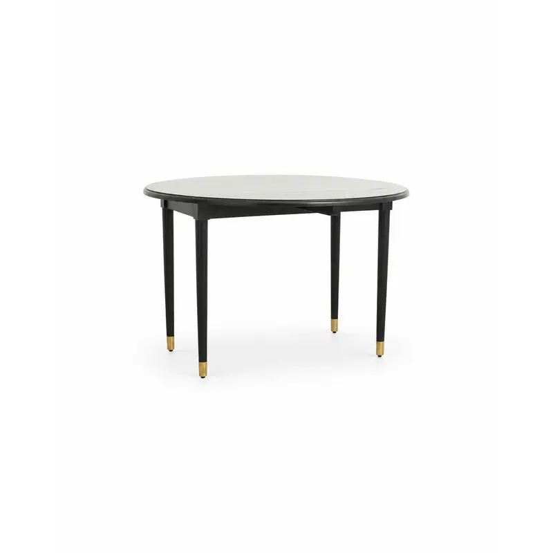 Esstisch AHR klappbar Ø119cm aus Massivholz - Schwarz