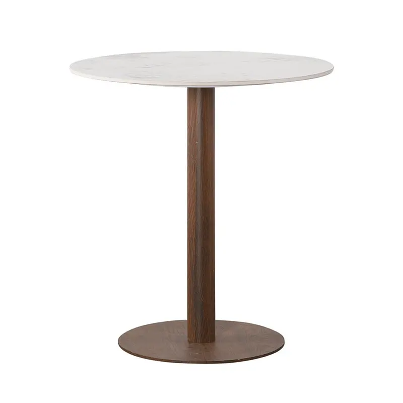 Esstisch Bistro aus Keramik Ø70cm - Weiß