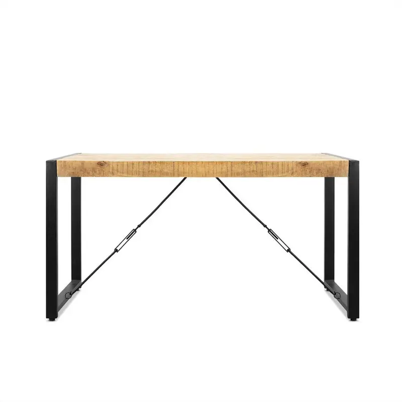 Esstisch Britt aus Mangoholz 140cm - Hellbraun