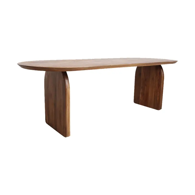 Esstisch Bullnose Oval aus Mangoholz 180cm - Dunkelbraun