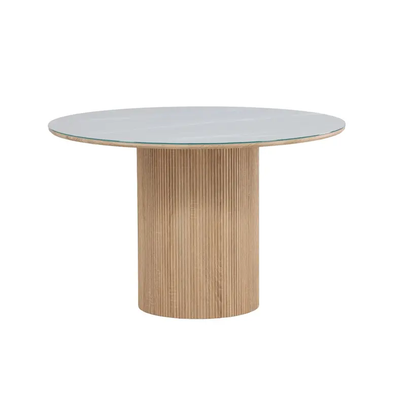 Esstisch Härön Ø120cm - Natur / Cremweiß