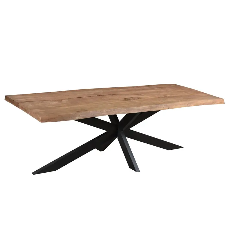 Esstisch Nairobi Tree Top mit Baumkante aus Mangoholz 240cm - Braun