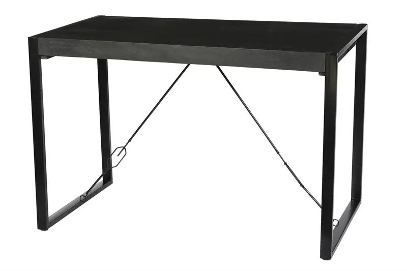 Esstisch Norris 140cm aus Massivholz - Schwarz