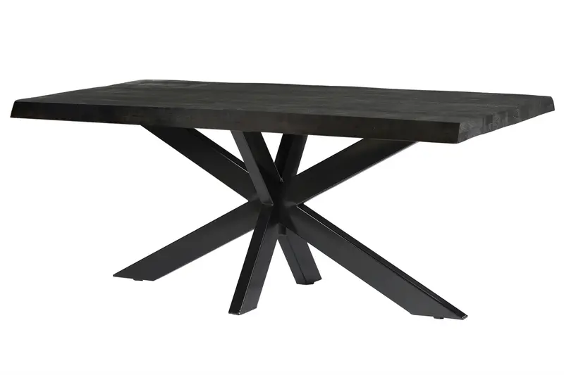 Esstisch Norris 220cm aus Massivholz - Schwarz