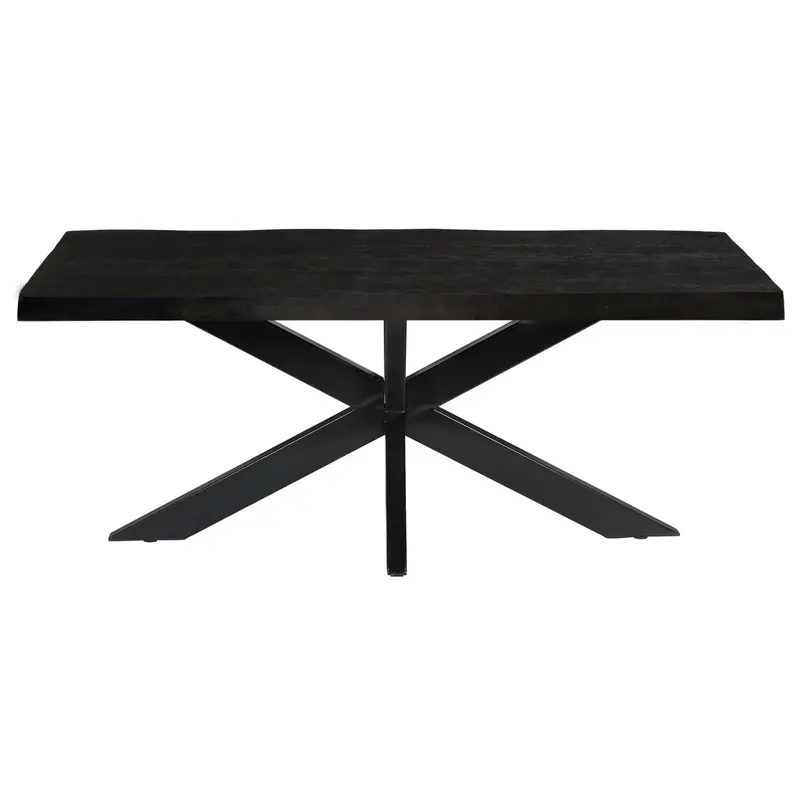Esstisch Norris aus Mangoholz 200cm - Schwarz