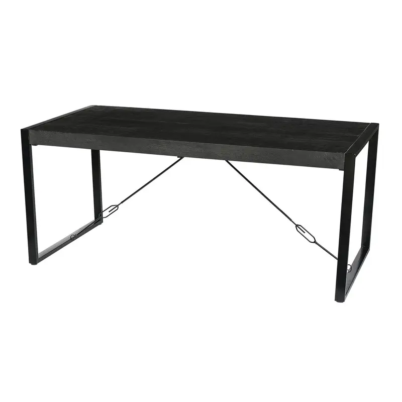 Esstisch Norris aus Mangoholz 220cm - Schwarz