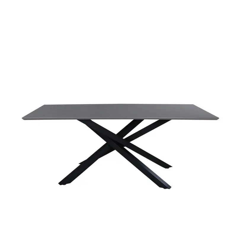Esstisch Piazza 180*90cm - Grau / Schwarz