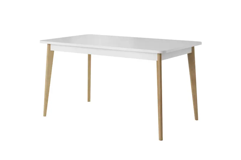 Esstisch – PRIMO – PST140 – Weiß / Sonoma Eiche – Ausziehbarer Tisch für modernes Esszimmer