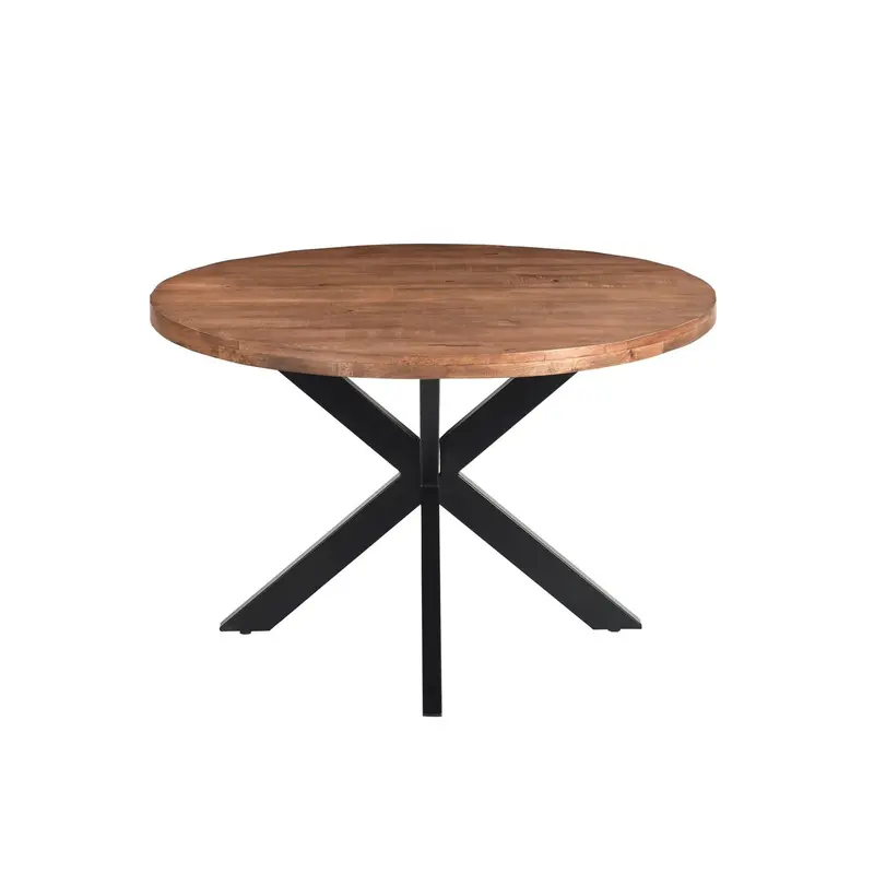 Esstisch Rocky aus Mangoholz Ø130cm - Braun