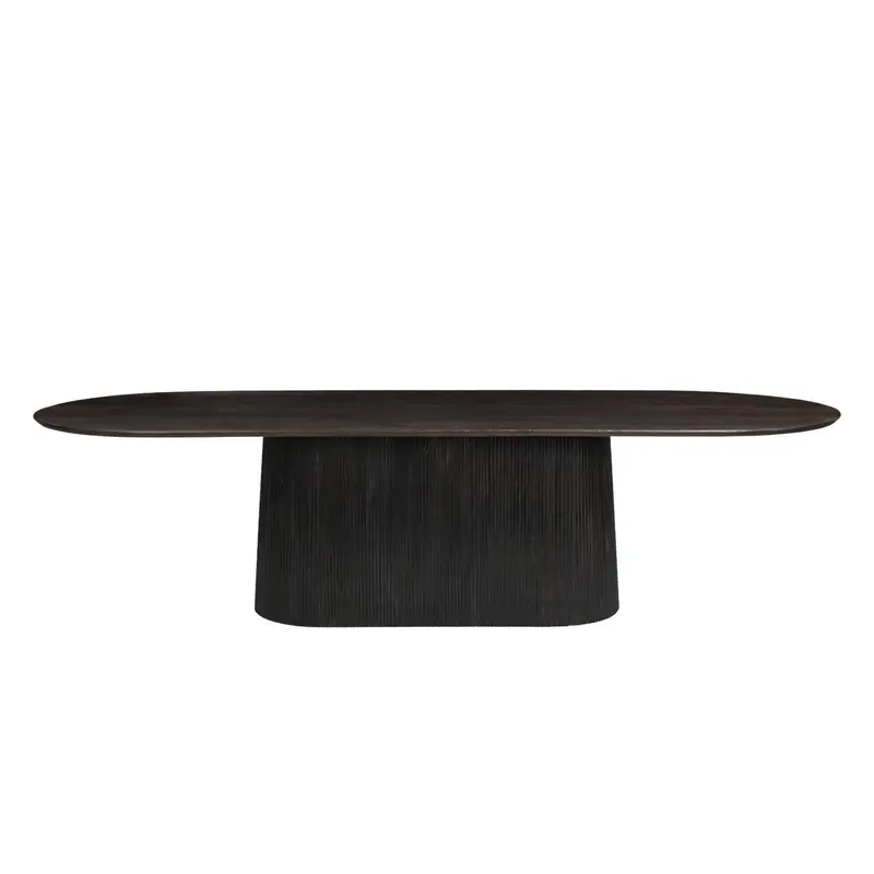 Esstisch Salvator aus Mangoholz Oval 300cm - Walnuss