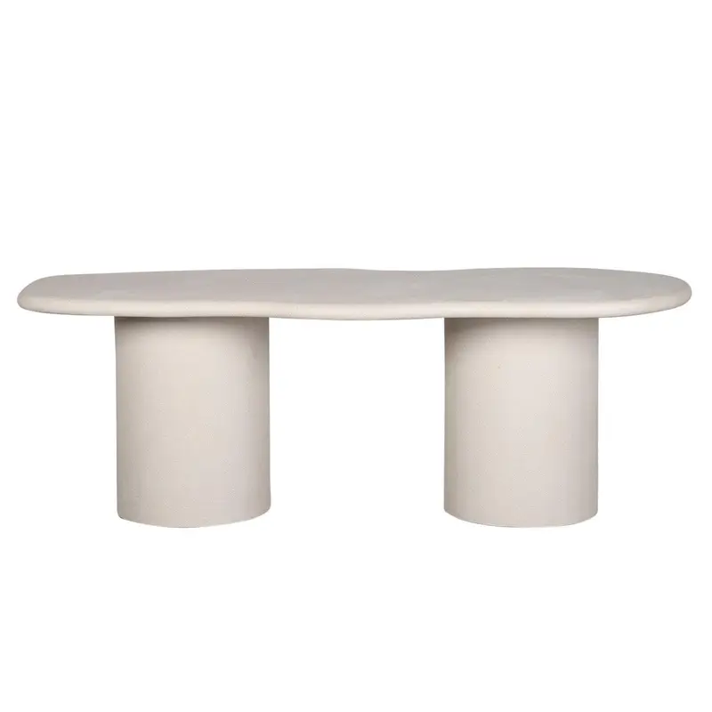 Esstisch Skandi aus Mikrozement 220cm - Beige