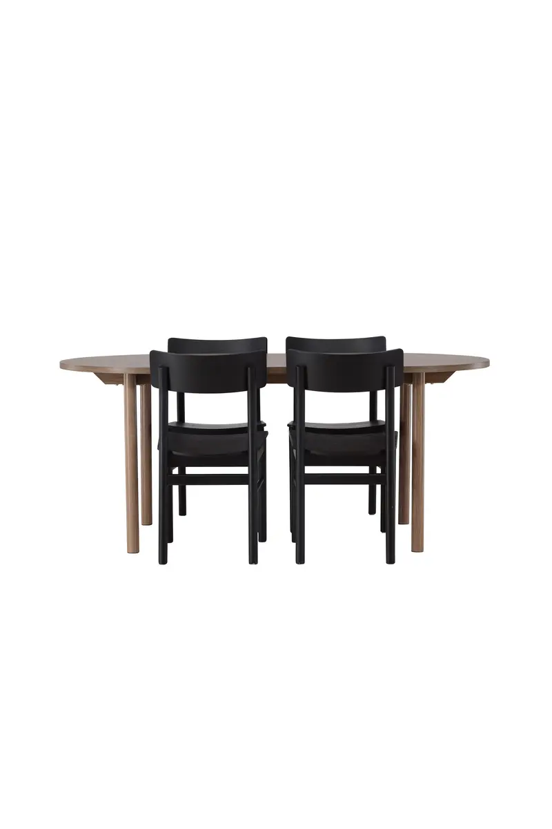 Esszimmer Set Andy Mit Den Stühlen Montros Ovales Essgruppen Set