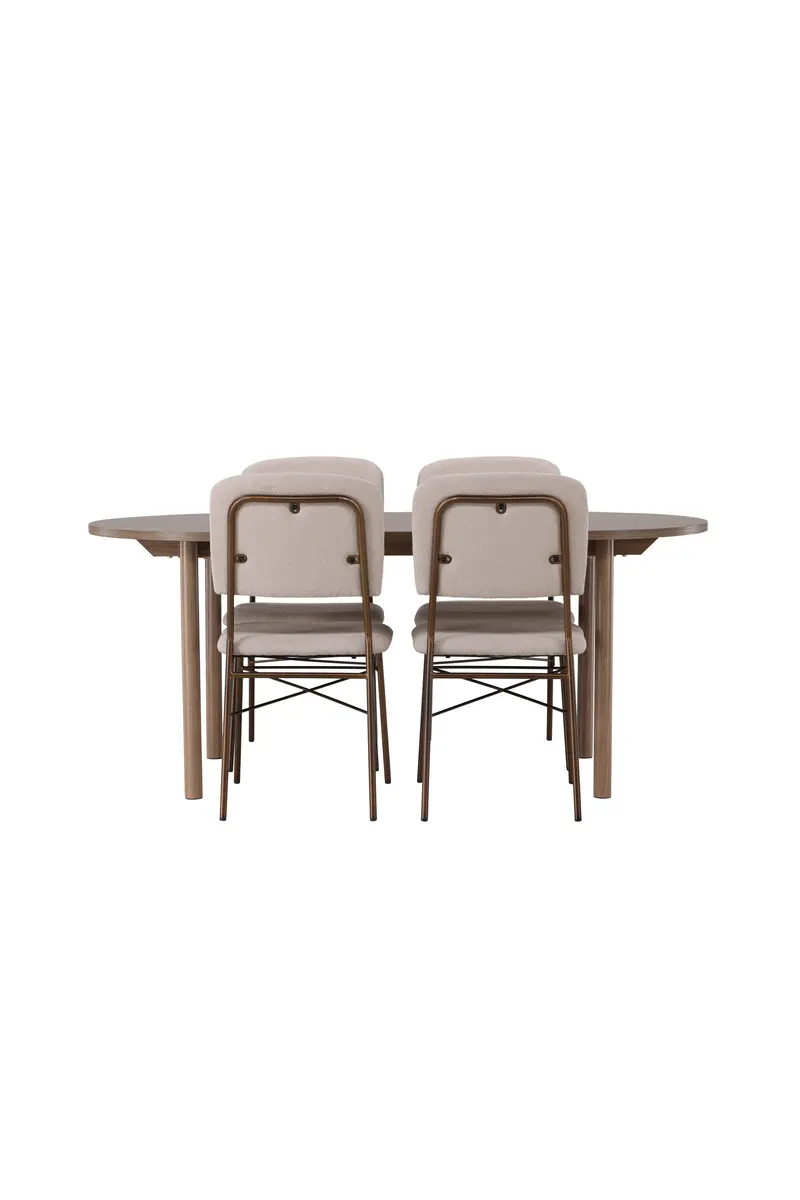 Esszimmer Set Andy Mit Den Stühlen Seda Ovales Essgruppen Set