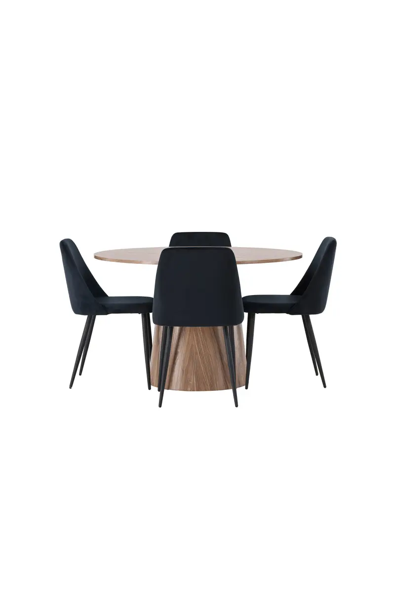 Esszimmer Set Lanzo Mit Den Stühlen Night Rundes Essgruppen Set