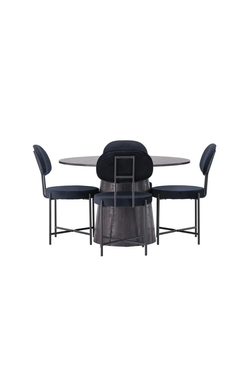 Esszimmer Set Lanzo Mit Den Stühlen Stella Rundes Essgruppen Set