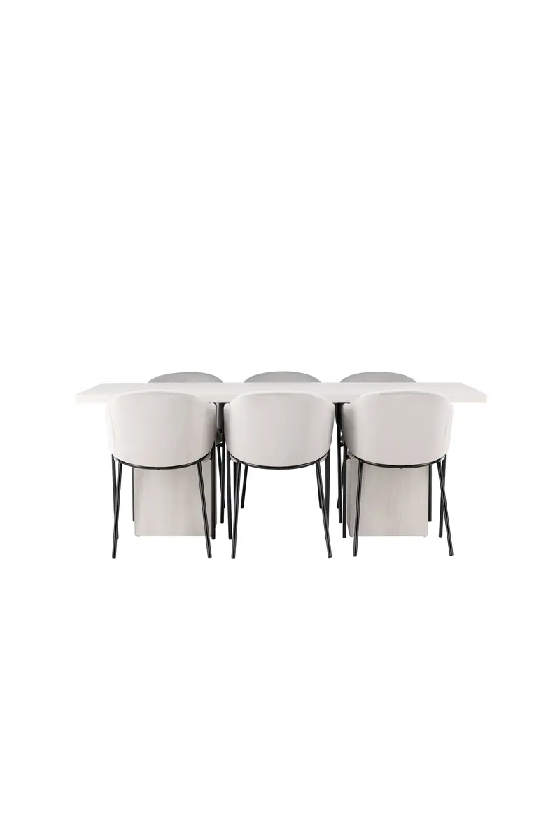 Esszimmer Set Olga Mit Den Stühlen Evelina Rechteckiges Essgruppen Set