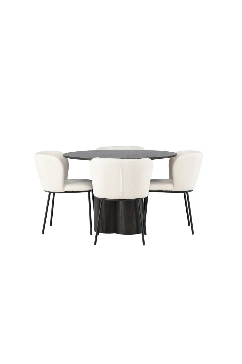Esszimmer Set Olivia Mit Den Stühlen Edina Rundes Essgruppen Set
