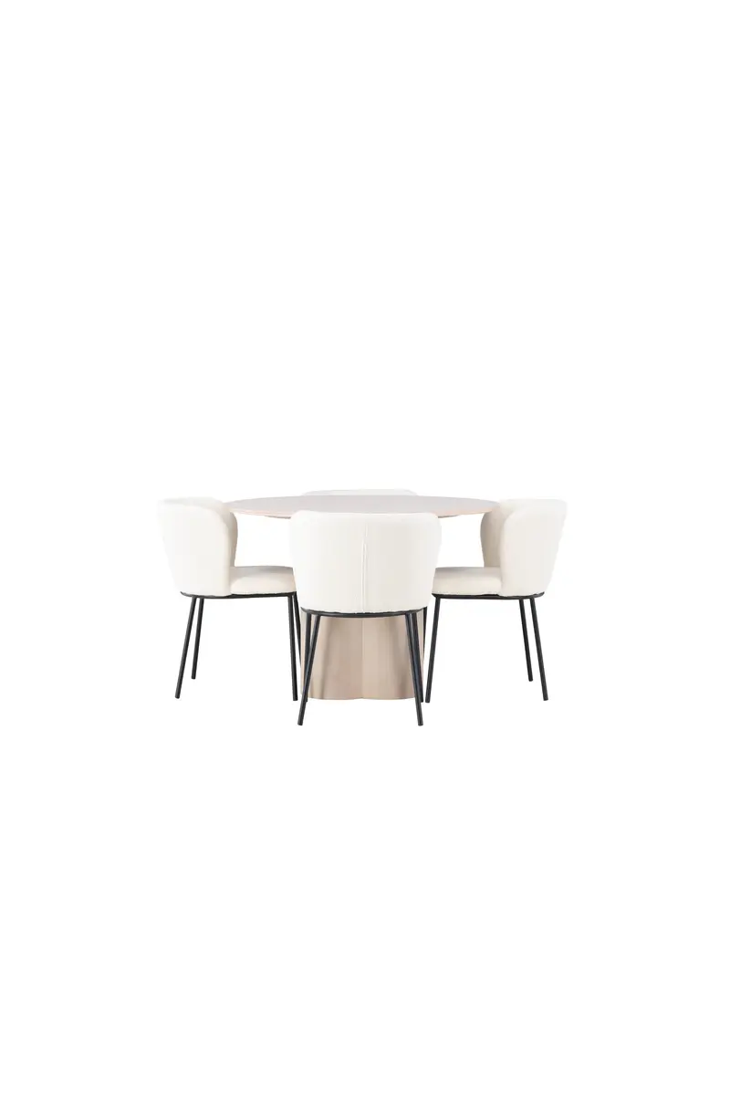 Esszimmer Set Olivia Mit Den Stühlen Edina Rundes Essgruppen Set