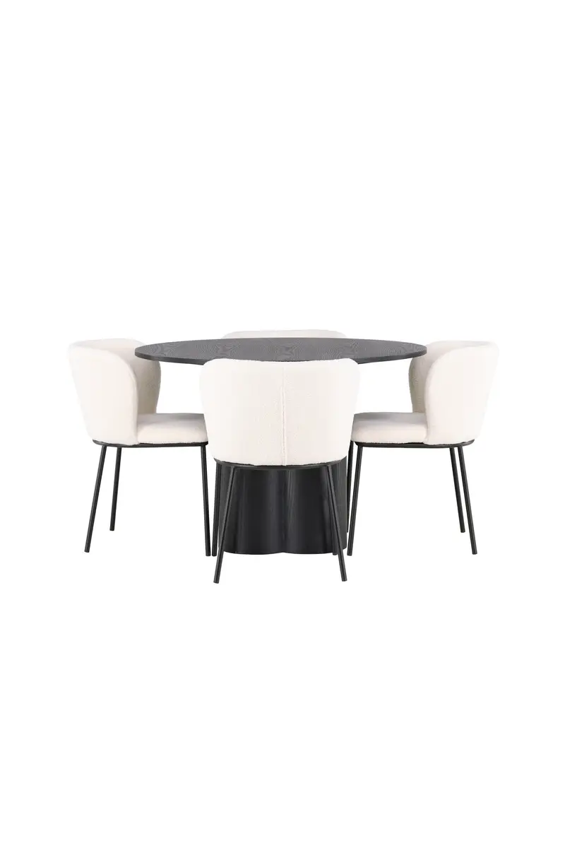 Esszimmer Set Olivia Mit Den Stühlen Edina Rundes Essgruppen Set