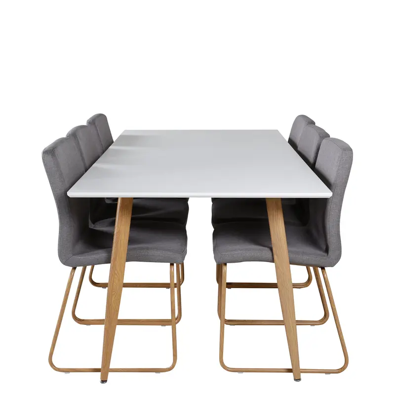Esszimmer Set Polar Mit Stühlen Mace Rechteckiges Essgruppen Set