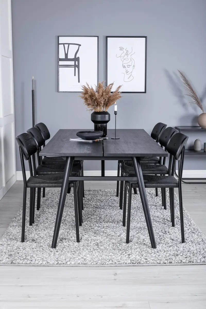 Esszimmer Set Sleek Mit Stühlen Polly Rechteckiges Essgruppen Set